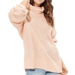 American Eagle  Outfitters Oversized Peach Mock Neck
Sweater(Size XS) Photo 0