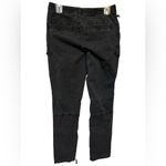 Pilcro  Anthropologie Stylish Black Cargo Pants Ankle Zipper Photo 1