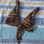 Aerie NWT, Women, , Tiger Striped, Bikini Top, Sz Small Photo 0