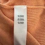 Chico's Sweater Womens Small Orange Open Front Cardigan Office Workwear Versatile Photo 6