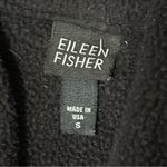 Eileen Fisher  Women’s Size S Black Fleece Cozy Long Oversized Robe Photo 3