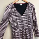 Boden Romilly Black Pink Heart Print Jersey Dress Size 10L Photo 2