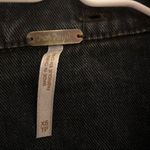 Free People Denim Trucker Jacket Black Knit Hoodie SZ XS Photo 10