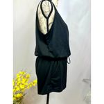 LBLC the Label Lauren Romper Drawstring Waist Pockets Black M Size M Photo 12