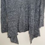 Covington | Petite Marled Gray Waterfall Front Cardigan | LP Photo 3