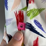 United Colors Of Benetton STILE BENETTON Colorful Tank Top Womens Size XS Artsy Funky Maximalist Summer Photo 2