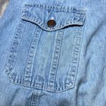 Rafaella Jeans Denim Dress Women Small Blue Vintage Y2K Button Front Sleeveless Photo 8