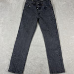 Levi's  501 ORIGINAL STUDDED JEANS WOMEN'S 25x28 STRAIGHT LEG Premium Button‎ Fly Photo 0