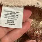 Chelsea28 NEW  ROSE GOLDTONE SEQUIN KIMONO 3/4 SLEEVE CREW NECK PULLOVER BOXY TOP Photo 6