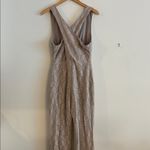 Free People Lace Cutout Sleeveless Jumpsuit VNeck Size 6 Photo 1