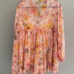 By Together  Sheer Chiffon Floral Printed Mini Dress Size Medium Photo 1