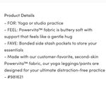 Athleta Salutation Stash Pocket II Serene 7/8 Tight Grey Small Photo 6