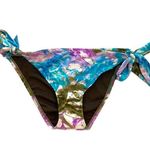 Lucky Brand  Swirl Print Peace Embroidered Bikini Bottoms Photo 0