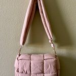 NEW Woven Puffer Crossbody Bag Tan Photo 0