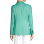 Reiss  Ember Notched Single Button Blazer Green Tailored Lined Womens Size 12 Photo 2