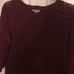 Lucky Brand  burgundy sweater small Photo 4