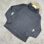 Athleta Breckenridge Turtleneck Knit Sweater Pullover Longsleeve Charcoal Gray S Photo 1