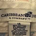 Caribbean Joe & CO. Light pink and blue shorts w/geometric designs. Size 14. EUC Photo 4