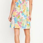 Old Navy Womens Pastel Floral Mini Dress Size Large Linen Blend cami Sundress Photo 2