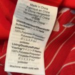 Madewell Scalloped Flutter-Sleeve Midi Dress in Daisy Society 12 red Photo 6