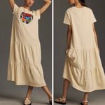 Farm Rio ‘I Love Rio’ Tiered Short Sleeve Midi Dress, Size S Photo 1