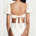 Agua Bendita  Calista Puff-Sleeve Bikini Top Photo 2