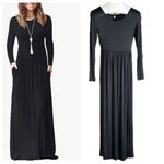 Hiyiyezi fashion boutique black maxi dress Photo 1