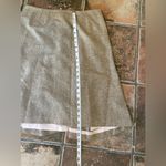 Nina Ricci Wool Tweed Pencil Skirt With Pin Tuck Detail Sz 10 Tan Photo 8