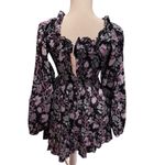 Mille Calista Floral Cotton Minidress in black floral NWT XS Black Photo 4