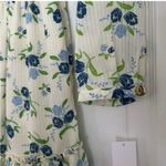 Sweet Baby Jamie Ivory Floral Print Tiered Midi Dress Size XS NWT NEW Lined Blue Photo 4