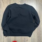 Adrian Delofield Black Embroidered Cardinal Bird Holiday Christmas Sweatshirt Size M Photo 5