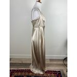 Birdy Grey  Kensie Dress Shiny Satin Neutral Champagne Size Large Photo 5