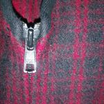 Woolrich  M Wool Sleeveless Red Tartan Plaid Zip Front Pocketed Vest Photo 6