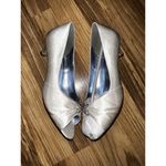 David's Bridal Adele Wedding Peep Toe Satin Ivory Sz 8.5 Brand New Photo 3