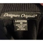 Women’s Black Lightweight Knit Sweater Mock Neck MEDIUM Photo 6