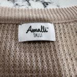 NWOT Amalli Talli Womens Button Up Sweater Size S Tall Beige Long Sleeve‎ Knit Tan Photo 2