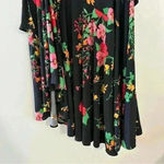 CAbi  Drama Skirt Black Floral‎ Print Black Wrap Midi Style Size Medium Womens Photo 10