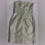 Kirribilla Strapless Textured Cocktail Dress Green Size 0 Photo 7