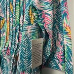 Woman Within  NWT plus size 22/24 tropical pattern pleated cotton tunic Photo 2