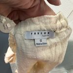 FAVLUX  Top Bohemian Large Off Shoulder Fringe Hem Cottagecore Size Small… Photo 8