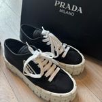 Prada Monochrome Lace-Up Sneakers Photo 0
