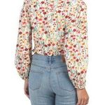 Lost + Wander Renee Long Sleeve Floral Summer Spring Cropped Top NWT Photo 1