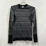 Lululemon Rest Less Pullover size 6 Black/ White (Third Release) Long Sleeve Photo 1