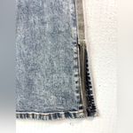 GRACE IN LA  27 Light Blue Distressed Boot Cut Jeans with Silver Strip Detail Photo 9