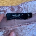 Boutique Pink Velvet Skater Skirt Photo 4