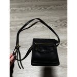 Fossil  Black Leather Crossbody Bag Genuine Leather Adjustable Strap Fall Winter Photo 4