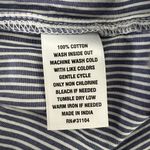 kim rogers Blue & White Striped Cotton Wide Leg Pants Size Large Newz Photo 7