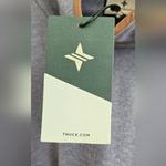 Tuckernuck NWT  Slate Blue Leather Trim Funnel Piper Poncho One Size Photo 8