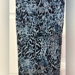 Reformation  Cheetah Print Maxi Skirt Large Coquette Black/Blue Photo 3