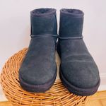 UGG  Classic Mini II Black Suede Leather Slip On Ankle Boots Womens 8 US 6 UK Photo 3